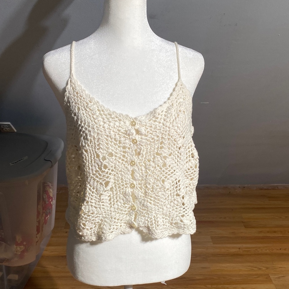American Eagle Crochet Top